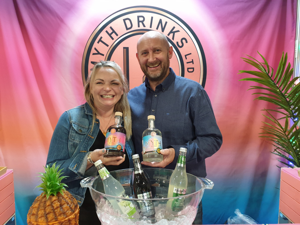 Myth Drinks founders, Andy and Colette Myth Drinks founders